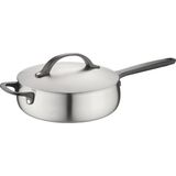 Berghoff Home Belly Kapaklı Sote Tavası 24CM Füme Siyah - Metalik Gri