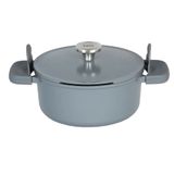 BergHoff Leo Phantom 24 cm Smoked Grey Kapaklı Yapışmaz Tencere