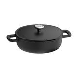 Berghoff Leo Phantom Yapışmaz Kapaklı Sote Tavası 28 Cm - Grafit