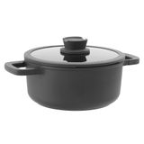 BergHoff Leo Stone 24x11 cm Yapışmaz Kapaklı Alüminyum Döküm Tencere