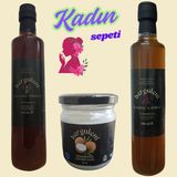Bergulem Detoks Sirkesi 500 ml + Kadınca Hayıt Sirkesi 500 ml + Hindistan Cevizi Yağı 150 ml - 1 Paket