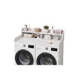 Bergusi Design Modern Çamaşır ve Kurutma Makinesi Üstü Dolap - Organizer Raf %100 MDF