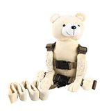 Berhapy 2 in 1 Maymun Toddler Emniyet Koşum Sırt Çantası Çocuk Yürüyüş Tasma Kayışı (Süper Yumuşak Ayı)