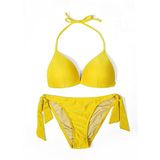 Beria Kadın Üçgen Yarım Dolgulu Hardal Bikini Takımı