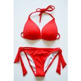 Beria Kadın Üçgen Yarım Dolgulu Kırmızı Bikini Takımı