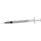 Berika 1 ml 3P 26G 13 mm 100 Adet Kahverengi İğneli Enjektör
