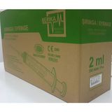Berika 2 ml 0,80 X38MM 21G 3p Luer Lock Yeşil Enjektör (350 Adet)