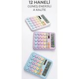 Berina Home Renkli Pinterest Hesap Makinesi Doğum Günü Hediyesi Karne Hediyesi 12 Haneli Büyük Boy Güneş Enerjili Neşeli Hesap Makinesi