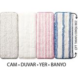 Berina Home Vip Ahmet Vipset Junior&pro Premium Mop Yedek Bez, 4'lü Set Çift Tırnaklı