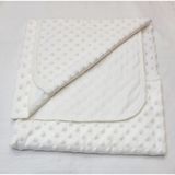 Berkaysun Tekstilden Bebişş ince nohut model bebek battaniyesi iç kısmı düz penye kumaş 85x90 cm - Krem - Yenidoğan