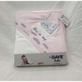 Berkaysun Tekstilden Gaye Pamuklu Bebek Banyo Havlusu 80x90 - Pembe - Yenidoğan