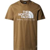 Berkeley California S/s Tee- In Scrap Erkek T-Shirt - NF0A87U5 - XS - Kahverengi