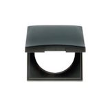 Berker Priz Kapağı Siyah 60X60 Mm