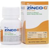 Berko Zinco-C 15 mg 30 Tablet Vitamin ve Mineral İçeren Takviye Edici Gıda