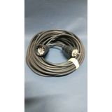 BERKS 30 metre 3x2.5 kauçuk başlıklı tekli siyah uzatma kablosu