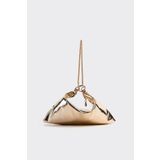 Berlesi Gold Metalik İki Şekilli Clutch Abiye Çanta