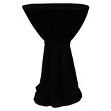 Berlın Bıstro Masa Örtüsü 80 cm Çap - Siyah - 80 cm