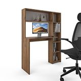 Berlin Ofis Masası - Raflı Çalışma Masası, Atlas Çam Antrasit