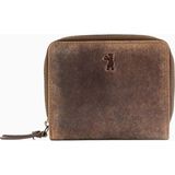 Berliner Bags Sara Vintage Hakiki Deri Rfıd Korumalı Kadın Küçük Cüzdan - Ceviz