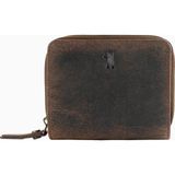 Berliner Bags Sara Vintage Hakiki Deri Rfıd Korumalı Kadın Küçük Cüzdan - Kahverengi