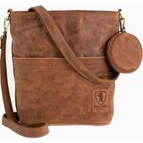 Berliner Bags Sofia Vintage Hakiki Deri Kadın Omuz ve El Çantası - Camel