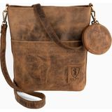 Berliner Bags Sofia Vintage Hakiki Deri Kadın Omuz ve El Çantası - Ceviz