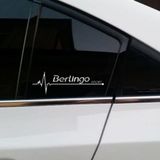 Berlingo Yan Cam Sticker Oto Kapı Çıkartma Tuning oto 20 cm x 7 cm yazı 62