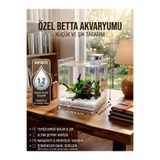 Berliva Home Masaüstü Akrilik Mini Betta Akvaryumu 1.2 Litre - Şeffaf Nano Akvaryum (14x11x15 cm)