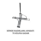 bermega Küçük Döner Takma Ayağı. Sehpası, 304 Paslanmaz Çelik -12*12 kare şiş 16mm yuvarlak şiş uyumlu