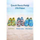 Bermody Aqua Step 3'lü Bebek Çocuk Kaydırmaz Deniz Havuz Patiği / Ayakkabısı - 23 - 24 - Çok Renkli