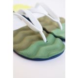 Bermody Erkek Rahat Dalgalı Yeşil Parmak Arası Plaj Terliği Flip Flops