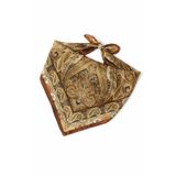 Bermody Kadın Bandana Fular 50x50 Kare Eşarp Rayon İtalyan Dikişli Boyun Fuları Saç Bandana (Kahverengi)