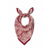 Bermody Kadın Bandana Fular 50x50 Kare Eşarp Rayon İtalyan Dikişli Boyun Fuları Saç Bandana (Kırmızı)
