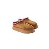 Bermody Tia Kadın 4 cm Bilek Boy Dayanıklı Taban Konforlu İçi Kürklü Sıcak Ug Model Bot Bootie (Taba, EU Ayakkabı Beden Sistemi, Yetişkin, Kadın, Sayısal, Orta, 38)