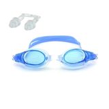 Bermuda 1138B Silikon TPR Unisex Yüzücü Gözlüğü, Mavi