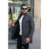 BERMUDA Erkek Slim Kalıp Kaşe Kaban