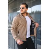 Bermuda Mevsimlik Mont Erkek Su Itici - XL - Kahverengi