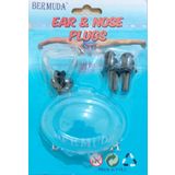 Bermuda Silikon Kulak Tıkacı Ve Burunluk Set Siyah