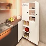 Bern Mdf 6 Raflı Çok Amaçlı Mutfak Banyo Ayakkabılık Dolabı 70 Cm