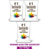 Bernardo 3lü Aloha Türk Kahvesi Ekonomik Set 100GRX3