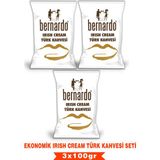 Bernardo 3lü Irısh Cream Türk Kahvesi Ekonomik Set 100GRX3