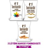 Bernardo 3'lü Türk Kahvesi Fenomen Seti 100GR (Irısh Cream- Aloha -Bademli)