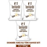 Bernardo 3lü Vanilyalı Türk Kahvesi Ekonomik Set 100GRX3