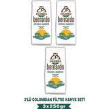 Bernardo Colombian Filtre Kahve 250 gr 3'lü Set