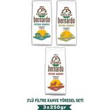 Bernardo Filtre Kahve Yöresel Set 3X250 gr (Colombıa-Costa Rıca-Ethıopıa)