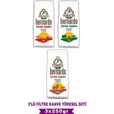 Bernardo Filtre Kahve Yöresel Set 3X250 gr (Ethıopıa-Sumatra-Prıvate)