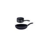 Berndes Quartz Seramik B.Green İndüksiyonlu 2 Parça Wok Tava ve Sos Tenceresi Takımı, 28 cm, Siyah