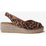 Bernıa-P Kadın Sandalet Bernia-P Toni Pons Wedge Espadrılles In Leather Leo - Leopar