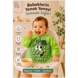 BERNS Su Geçirmez Bebek Mama Önlüğü Uzun Kollu Yıkanabilir Beslenme Önlüğü