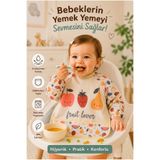 BERNS Su Geçirmez Cepli Bebek Mama Önlüğü Uzun Kollu Yıkanabilir Beslenme Önlüğü